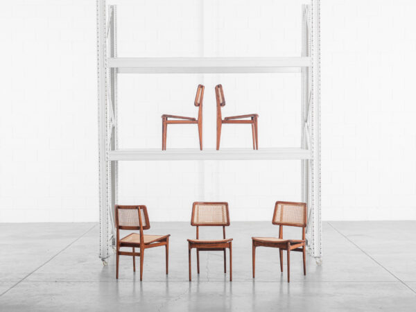 Carlo Hauner e Martin Eisler - Conjunto de 5 cadeiras