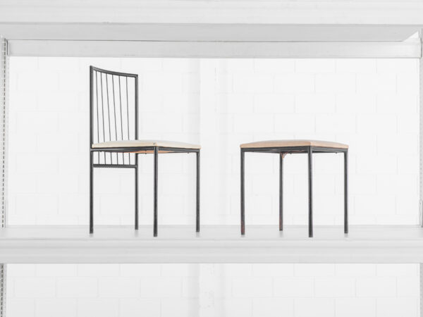 Geraldo de Barros - Cadeira e mesa de ferro